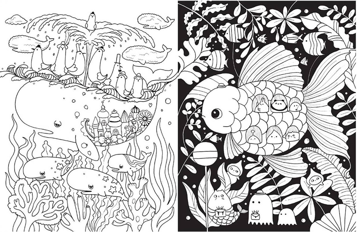 A Million Sea Creatures Coloring Book: Trade Paperback