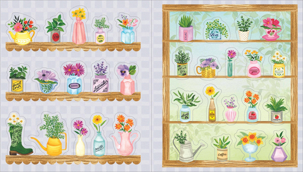 A Plant Lover's Sticker Book: Hardcover