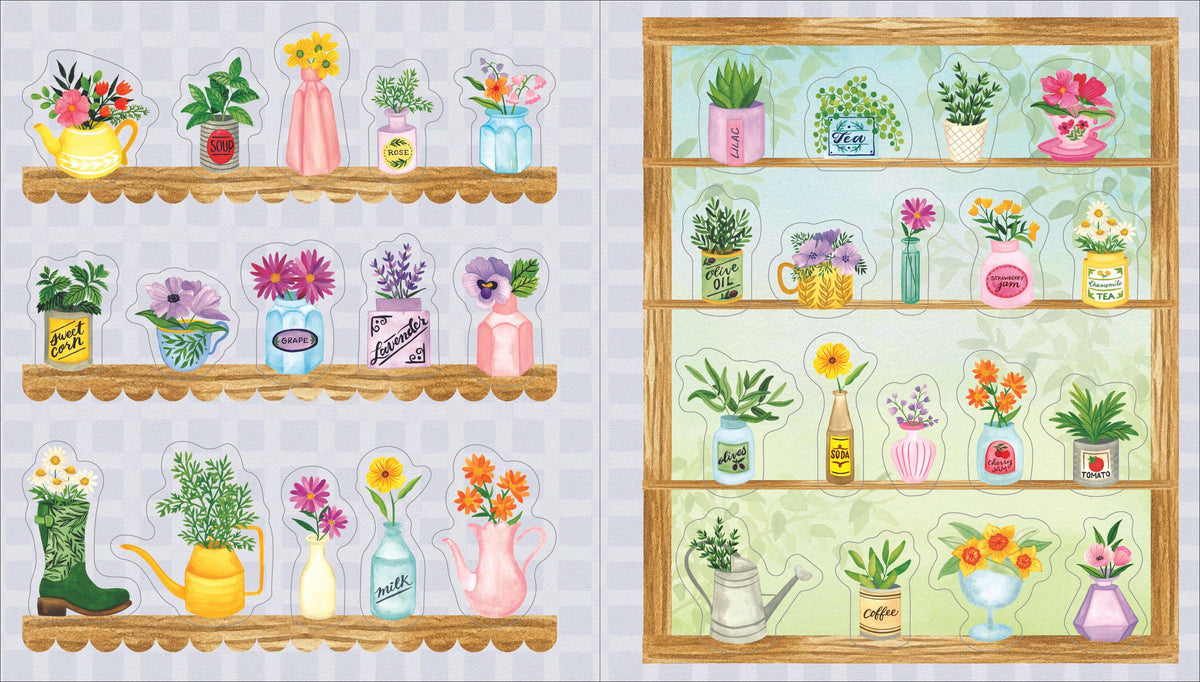 A Plant Lover's Sticker Book: Hardcover