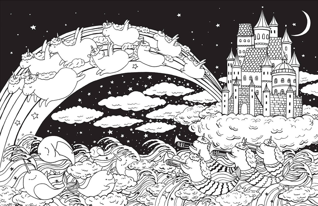 A Million Unicorns Coloring Book: Trade Paperback