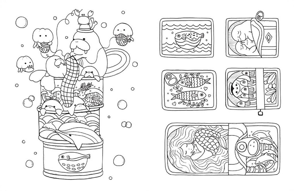 A Million Sea Creatures Coloring Book: Trade Paperback