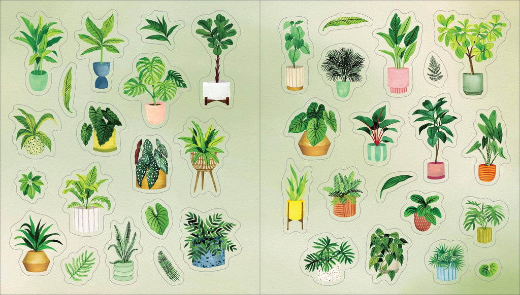 A Plant Lover's Sticker Book: Hardcover