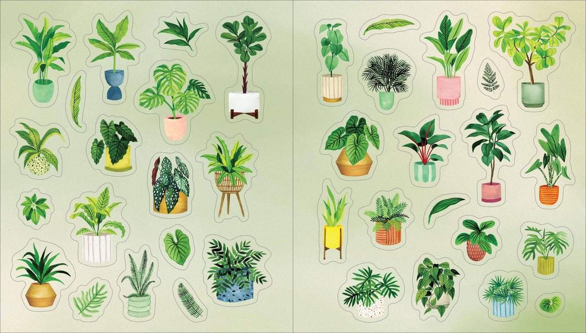 A Plant Lover's Sticker Book: Hardcover