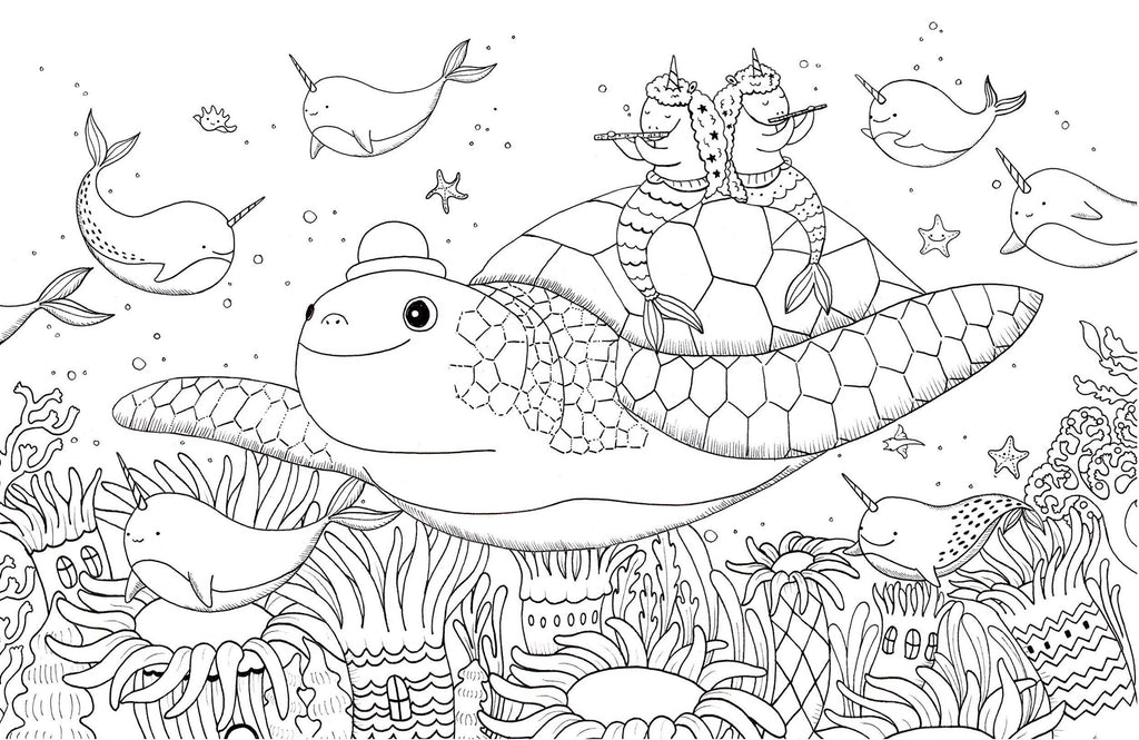 A Million Unicorns Coloring Book: Trade Paperback