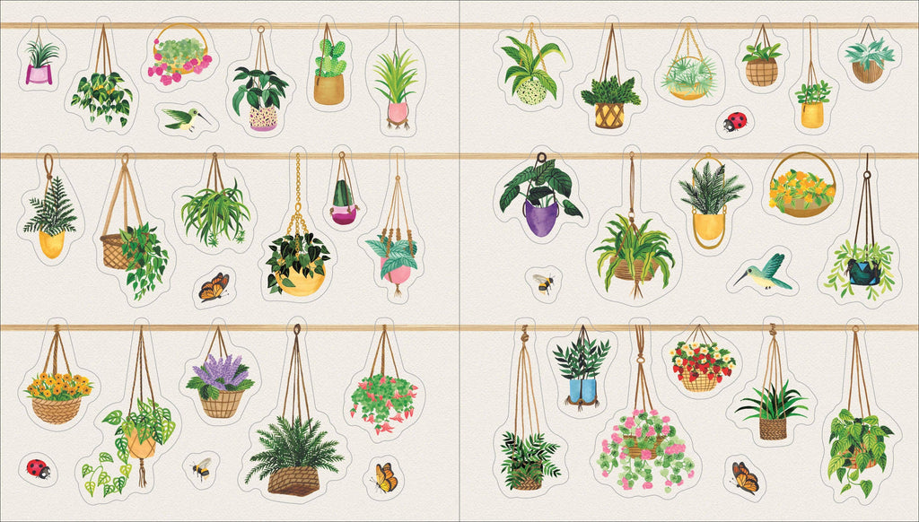 A Plant Lover's Sticker Book: Hardcover