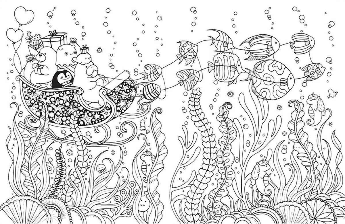 A Million Sea Creatures Coloring Book: Trade Paperback