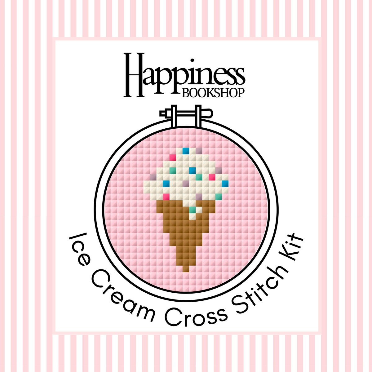 Ice Cream Cross Stitch Kit