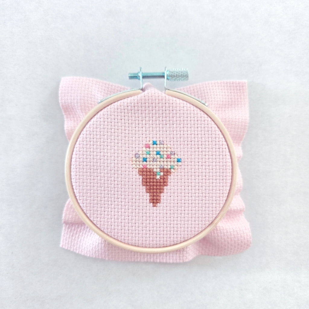 Ice Cream Cross Stitch Kit