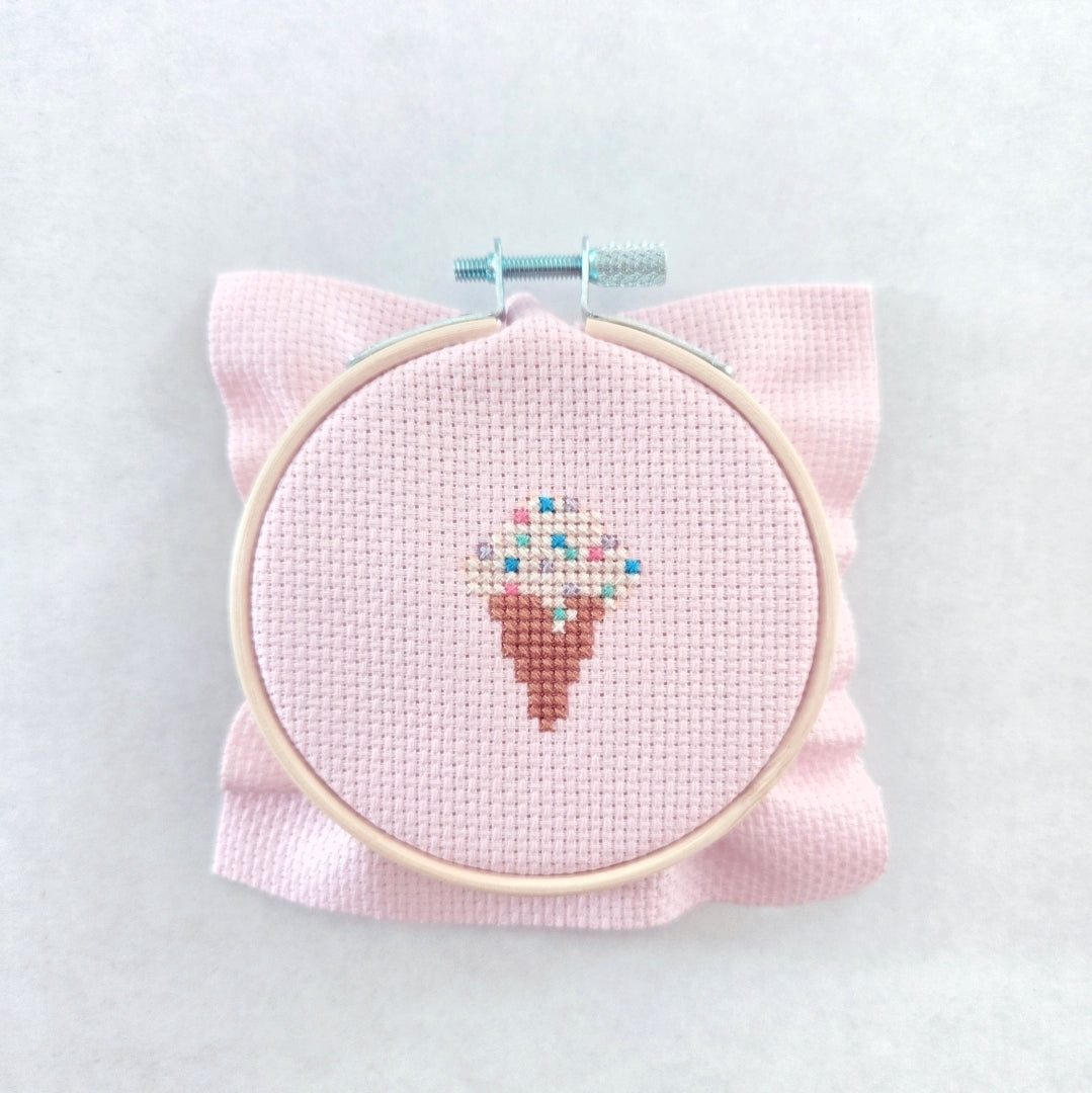 Ice Cream Cross Stitch Kit
