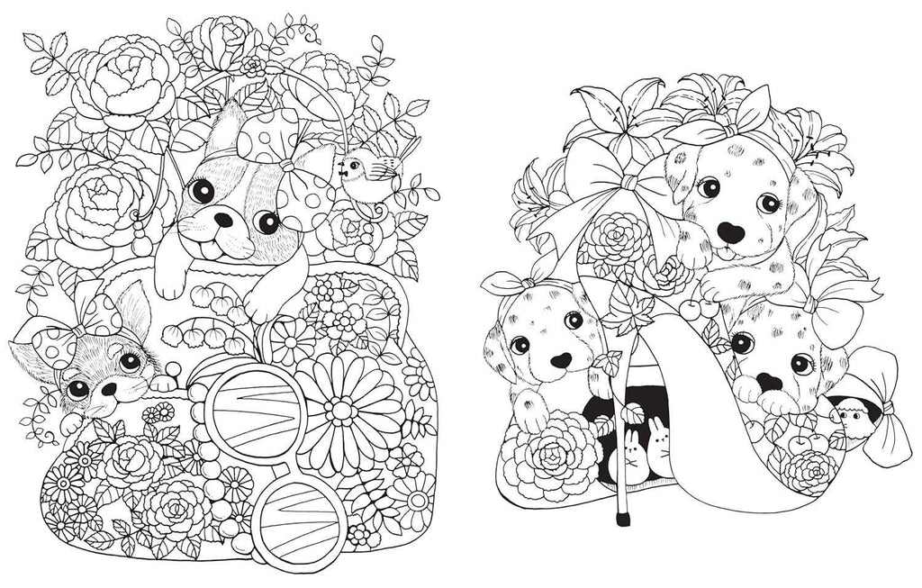 A Million Puppies Coloring Book: Trade Paperback