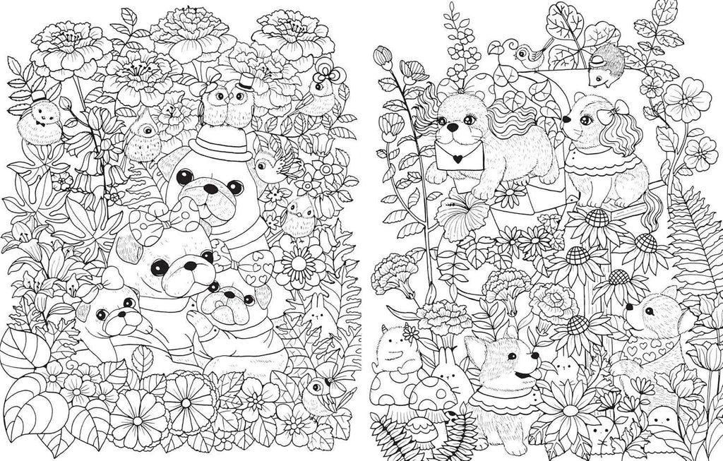 A Million Puppies Coloring Book: Trade Paperback
