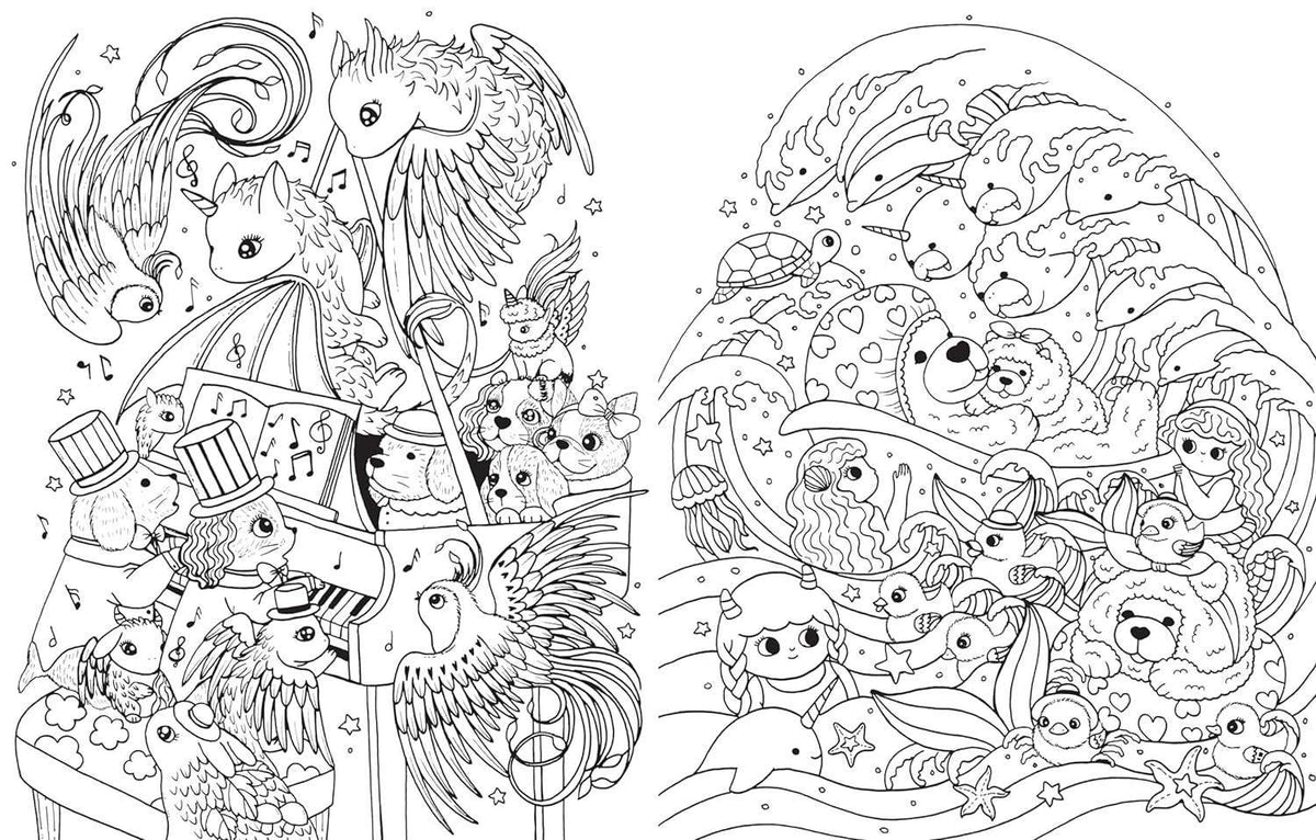 A Million Puppies Coloring Book: Trade Paperback