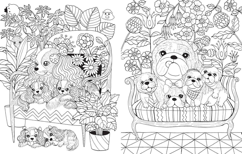 A Million Puppies Coloring Book: Trade Paperback