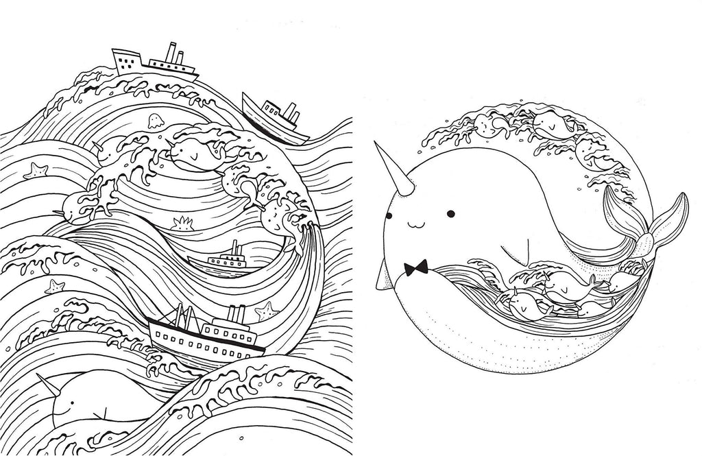 A Million Unicorns Coloring Book: Trade Paperback