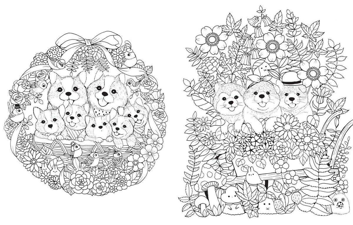 A Million Puppies Coloring Book: Trade Paperback