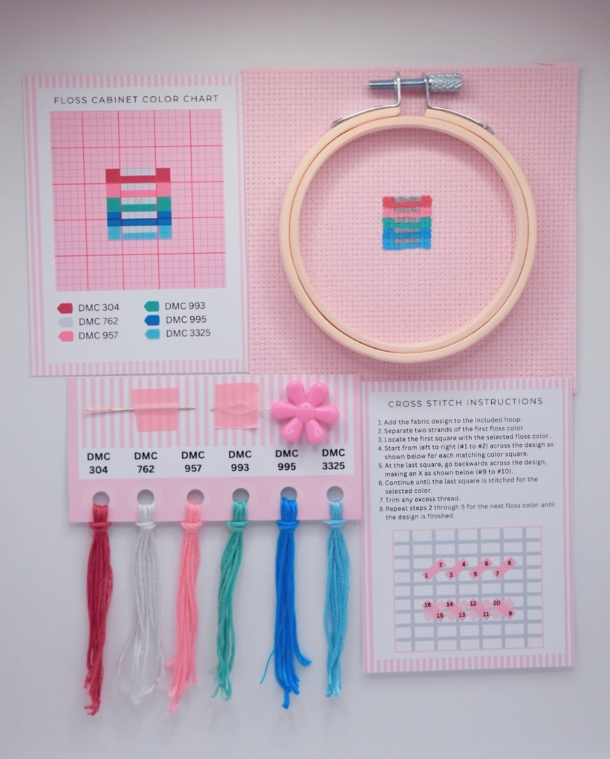 Floss Cabinet Cross Stitch Kit
